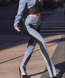 Contrast jeans