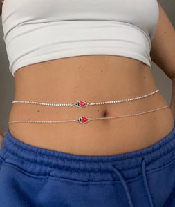 Strawberry belly chain