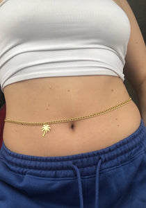 Palm tree belly chain