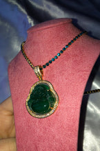 Rhinestone Buddha necklace
