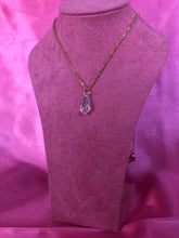 Crystal rain drop necklace