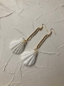 Seashell chain earrings - Icegoldbyvee