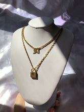 Large lock necklace