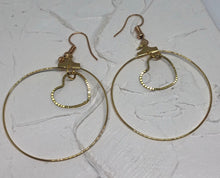 Heart hoop earrings - Icegoldbyvee