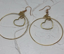 Heart hoop earrings - Icegoldbyvee