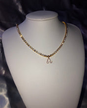 Rhinestone CZ zodiac pendant necklace