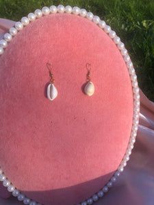 Small seashell earrings
