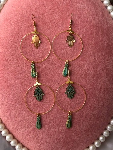 Hand of Fatima earrings