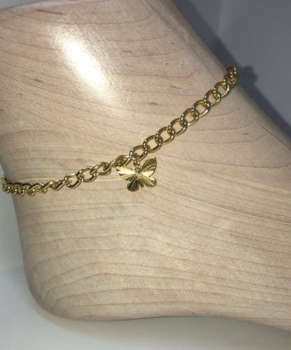 Butterfly anklet - Icegoldbyvee