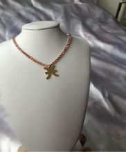 Rhinestone zodiac sign necklace