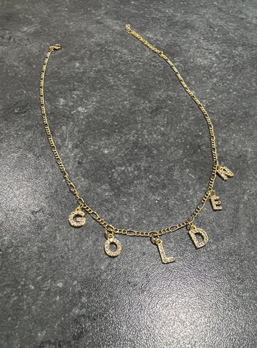Cz name necklace