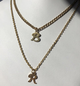 Charm letter necklace