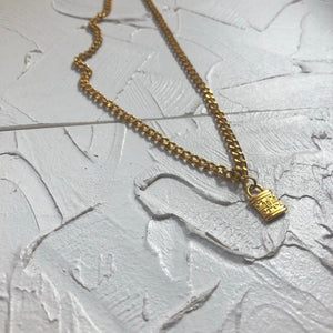 Lock pendant necklace - Icegoldbyvee