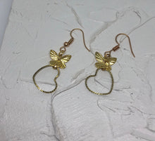 Butterfly heart earrings - Icegoldbyvee