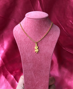 Dollar sign necklace