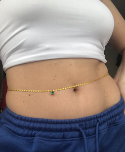 Icy belly chain