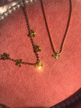 Golden butterflies necklace