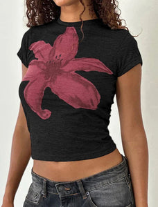 Flower print T-shirt