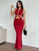 Maxi ring detail dress