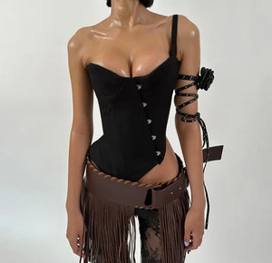 Asymmetrical corset