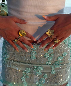 Mini sequin skirt