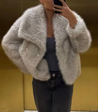 Faux fur jacket