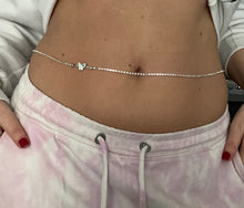 Butterfly evil eye belly chain