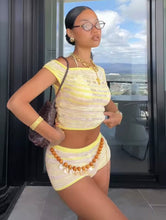 Yellow knit co ord set