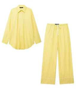 Butter yellow co ord set