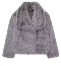 Faux fur jacket