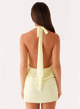 Mini plunge neckline dress