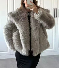 Faux fur jacket