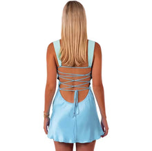 Mini baby blue dress