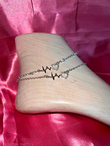 Heartbeat anklet