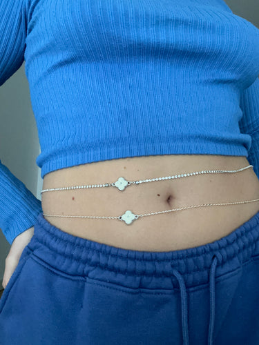 Flower belly chain