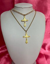 Gold cross necklace