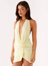 Mini plunge neckline dress