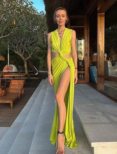 Sexy cut out summer maxi dress