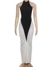 Two tone maxi dress