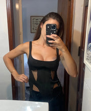 Black corset top