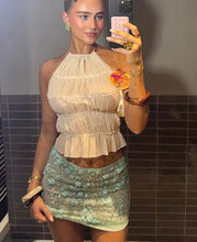 Mini sequin skirt