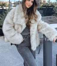 Faux fur jacket