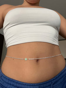 Clover belly chain