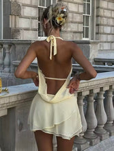 Mini backless dress