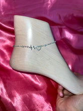 Heartbeat anklet