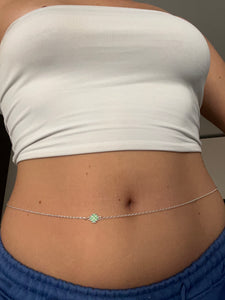 Clover belly chain