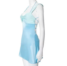 Mini baby blue dress