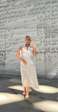 Classy white midi dress