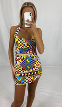 Multi colour mini dress