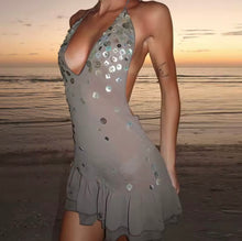 Gray mini dress